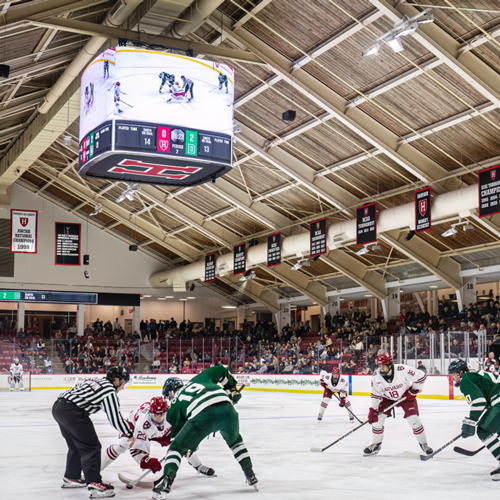 Harvard University Hockey Centerhung Display
