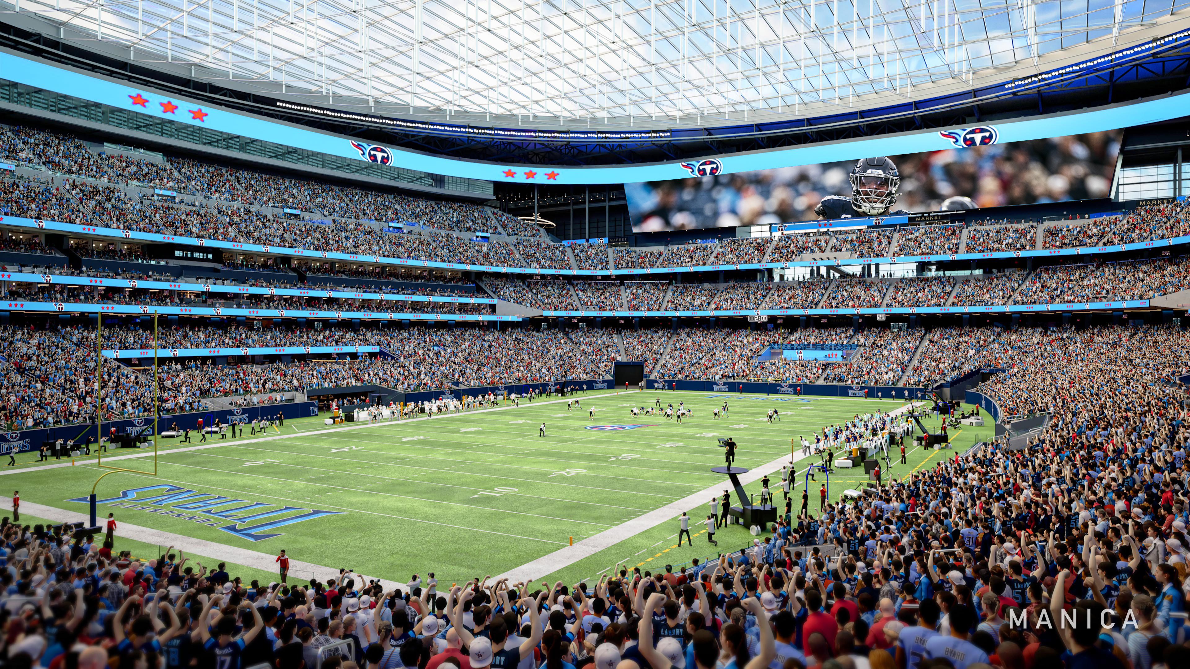 Tennessee Titans Rendering Nissan Stadium