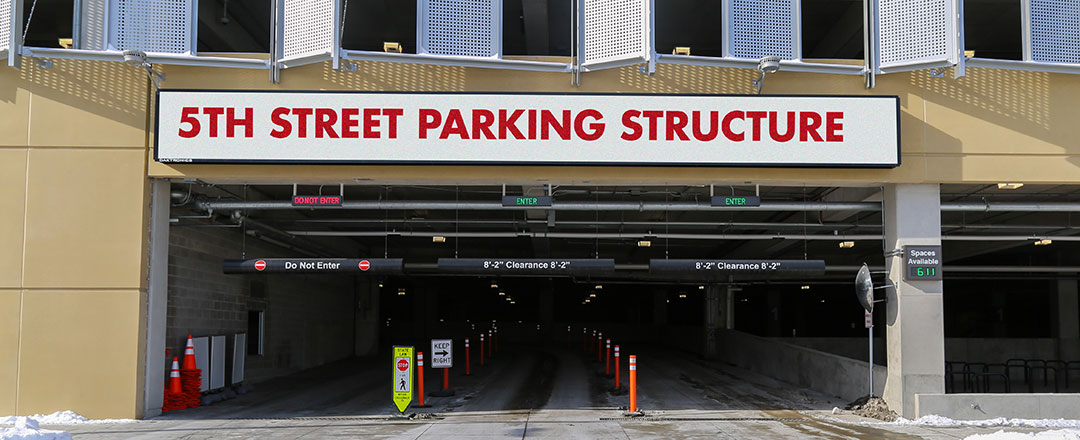 Parking Garage East Ribbon Display
