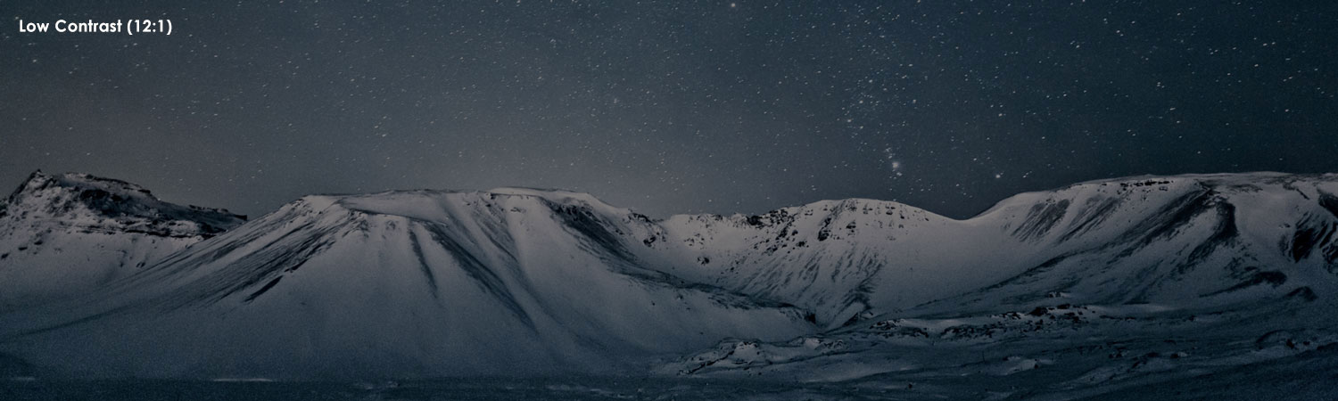 mountain contrast comparison low