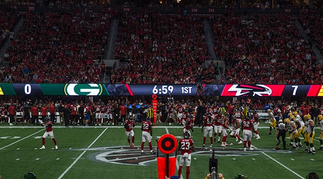 Field-level Display Installation Photo