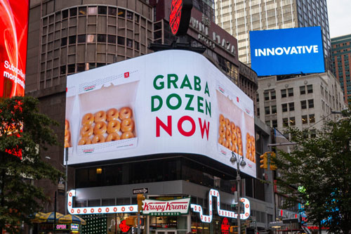 Krispy Kreme large screen LED video
