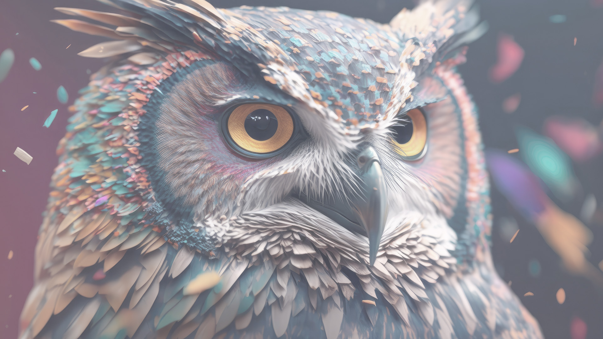 owl contrast comparison dull